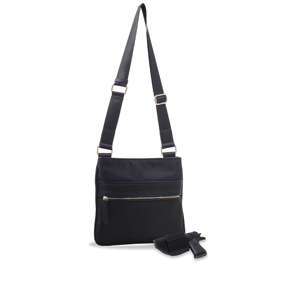 Jessie & James RFID Blocking Concealed Carry Lock N' Key Crossbody - Navy