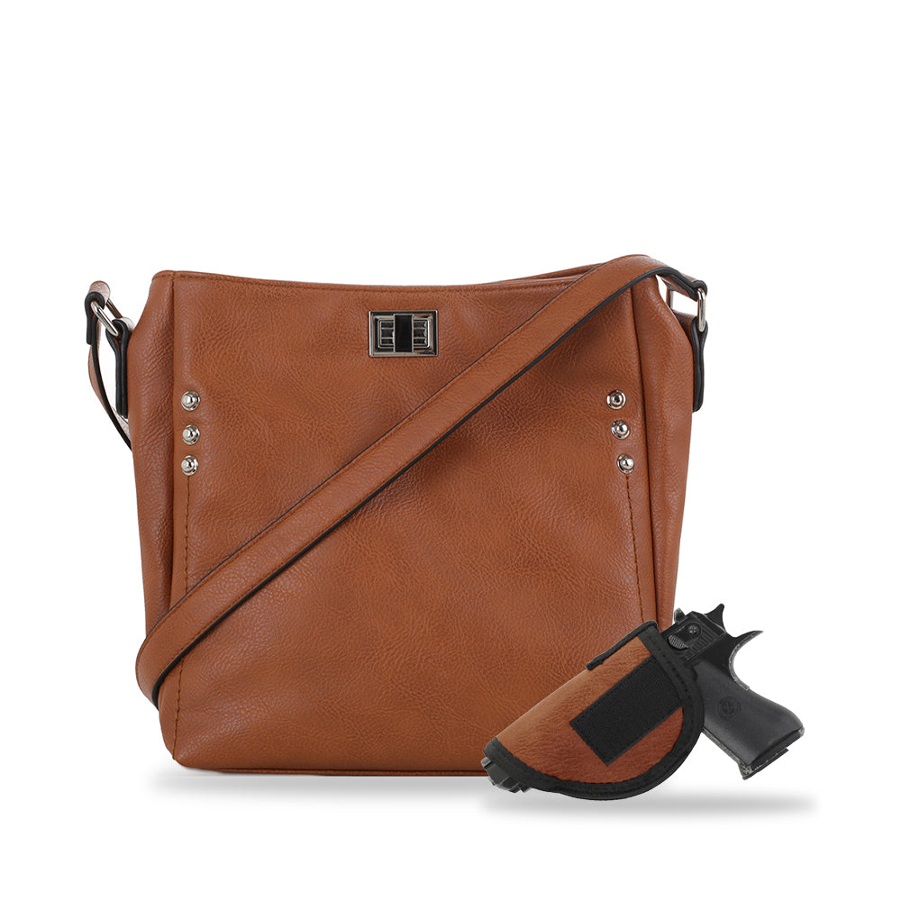 JESSIE & JAMES Triple Zip Crossbody Concealed Carry Bag Small