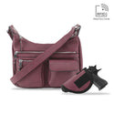 Jessie & James Womens Elle Concealed Carry Hobo Handbag, Red, Hobo Style