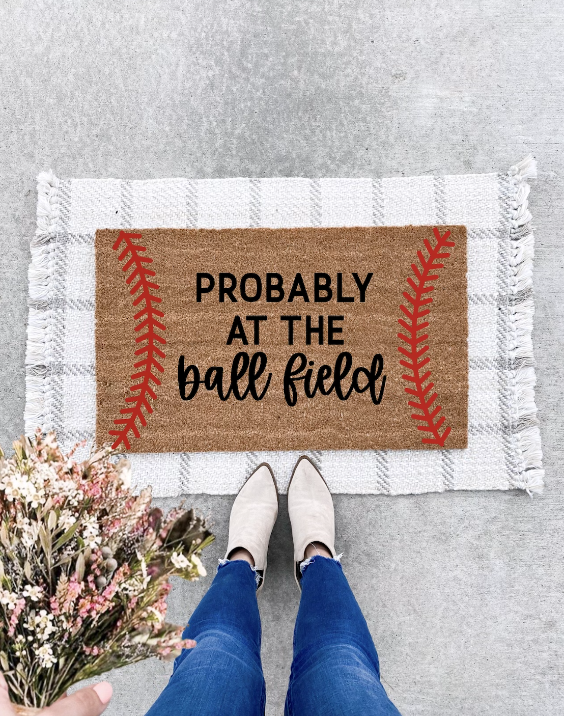 Probably At The Ball Field Doormat