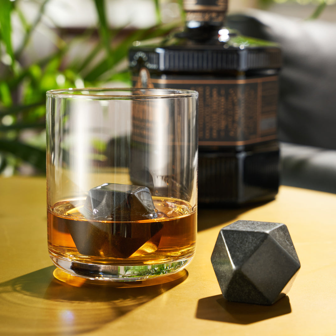 Viski Large Glacier Rocks Soapstone Cubes - Whiskey Ice Cubes