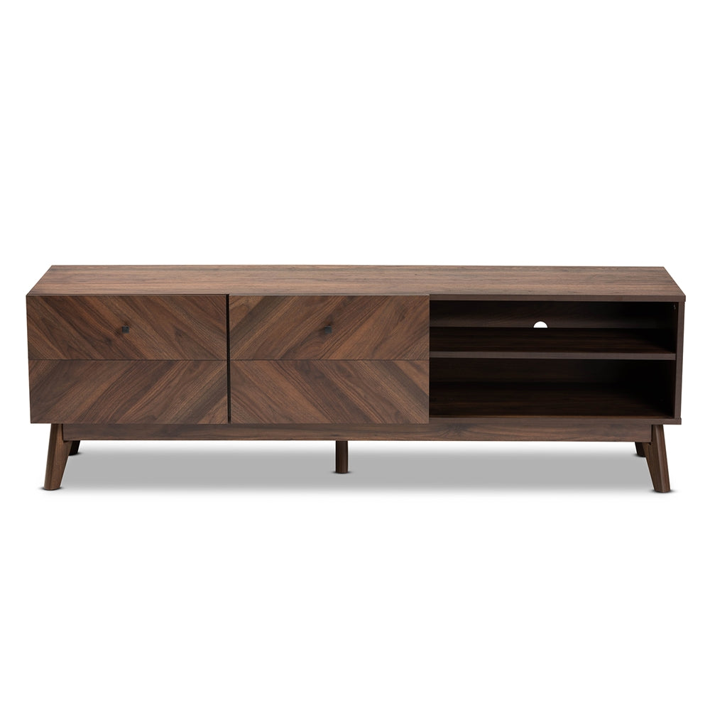 Baxton Studio Mid Century Retro Modern Tv Stand Entertainment