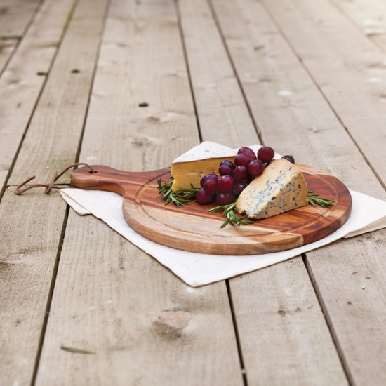 Twine Ceramic Brie Baker with Acacia Wood Spreader, Brie Baking Dish with  Lid, Brie Cheese Baking Dish, Ceramic Bakeware, White, Set of 1