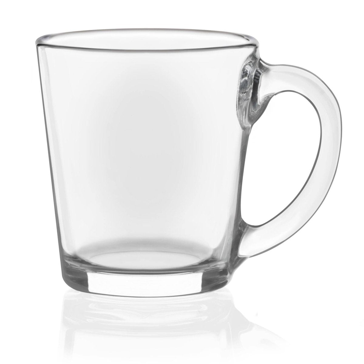 Libbey Kona Glass Coffee Mugs, Set of 6, Size: 16 oz, Clear