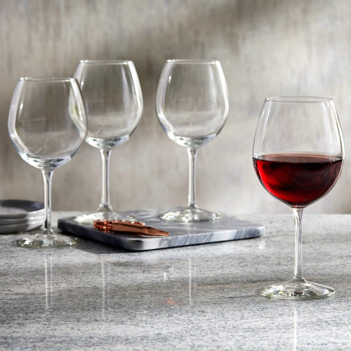 Libbey Hammered Stemless All-Purpose Wine Glasses (Set of 8)