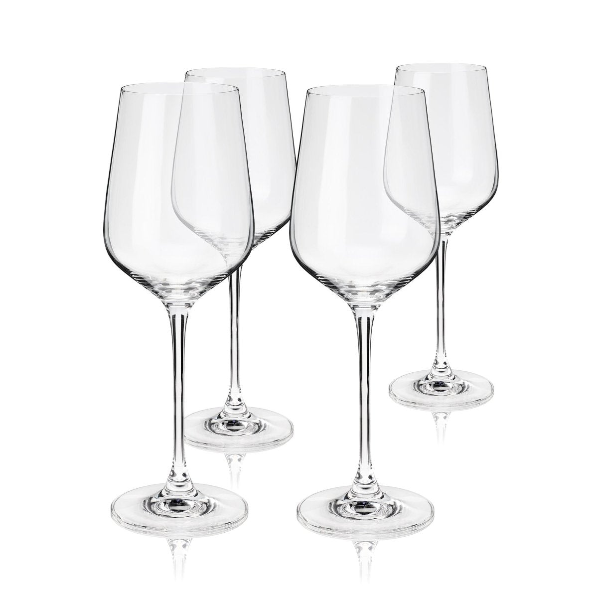 Genoa 12 oz. Lead-Free Crystal Champagne Flutes (Set of 4)