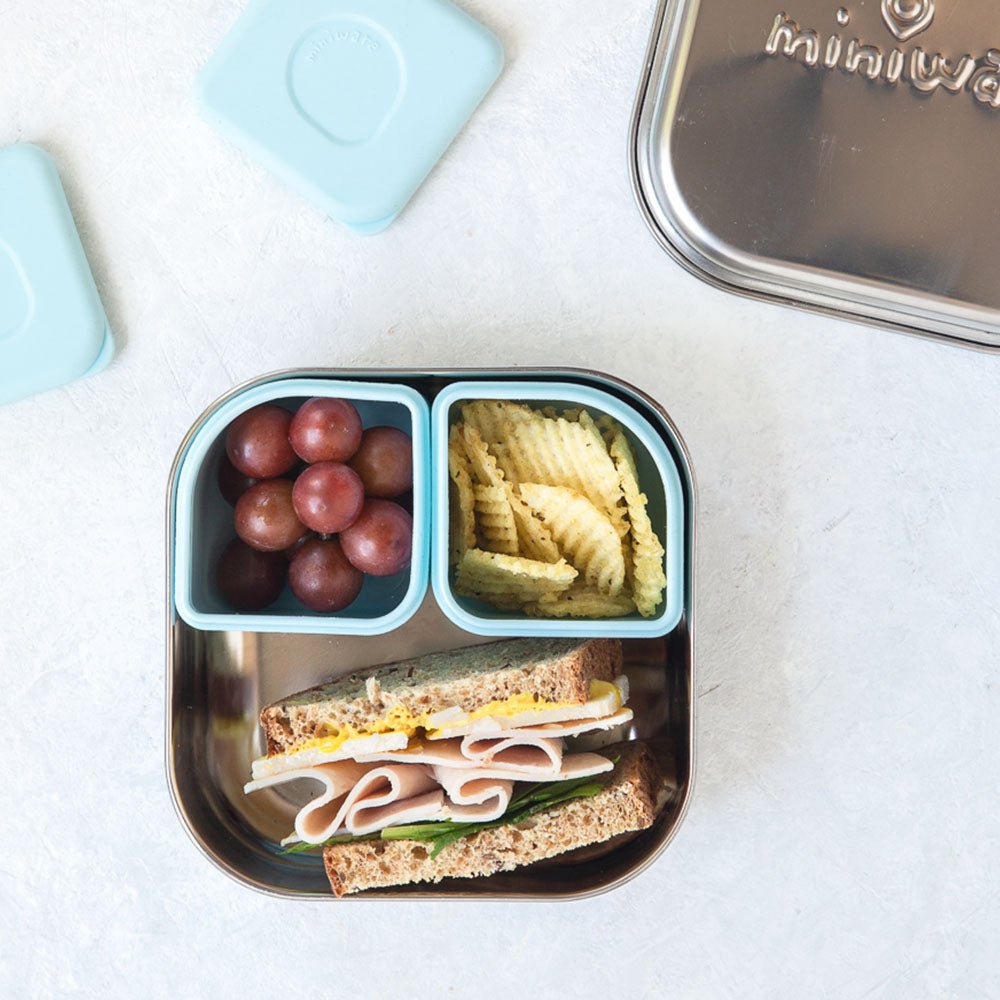 The Dearest Grey Silicone Bento Box - lily & onyx