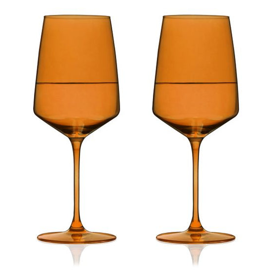 Twine Tulip Champagne Flute in Amber by Living