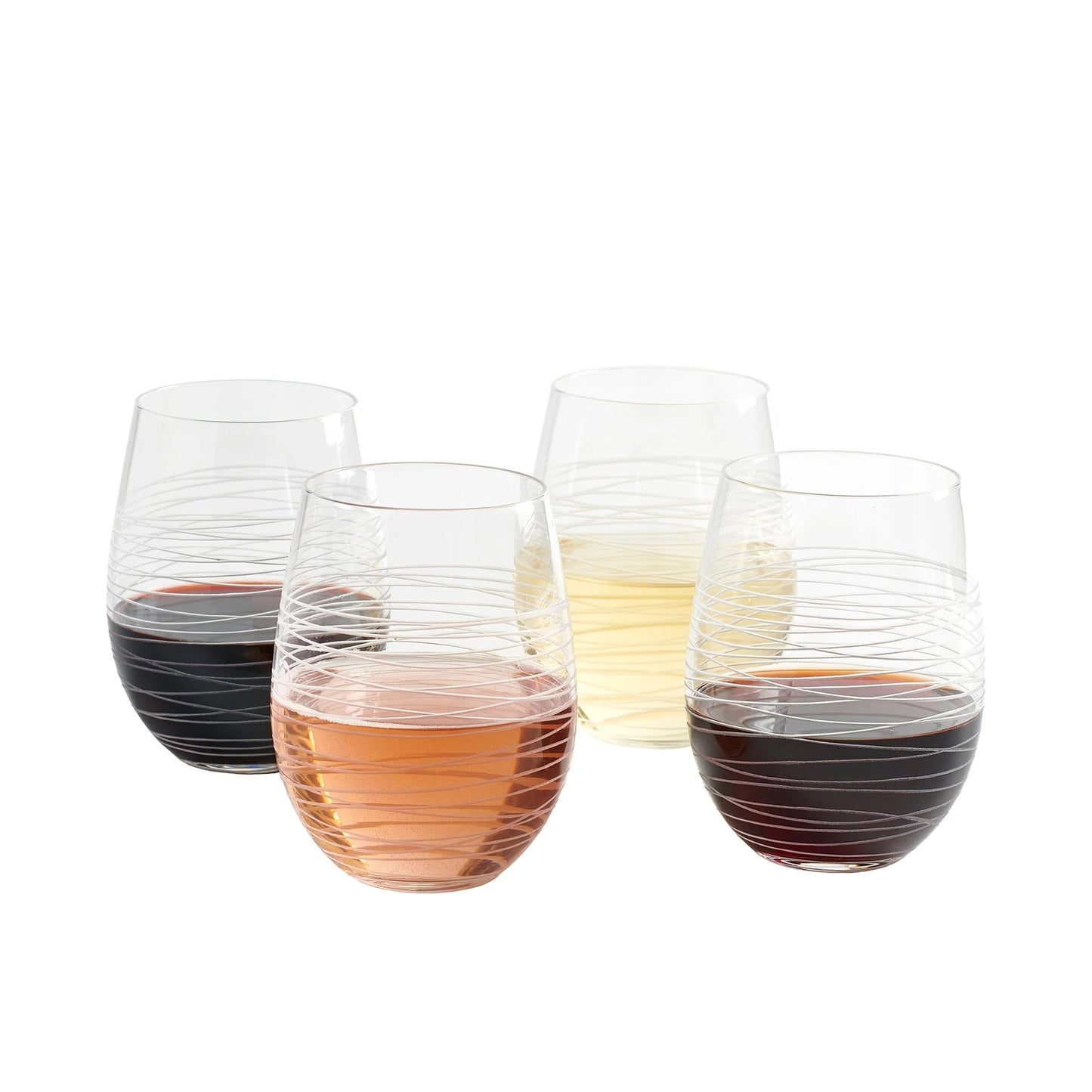 Get Nogged Stemless Wine Glasses ~ Set of 4