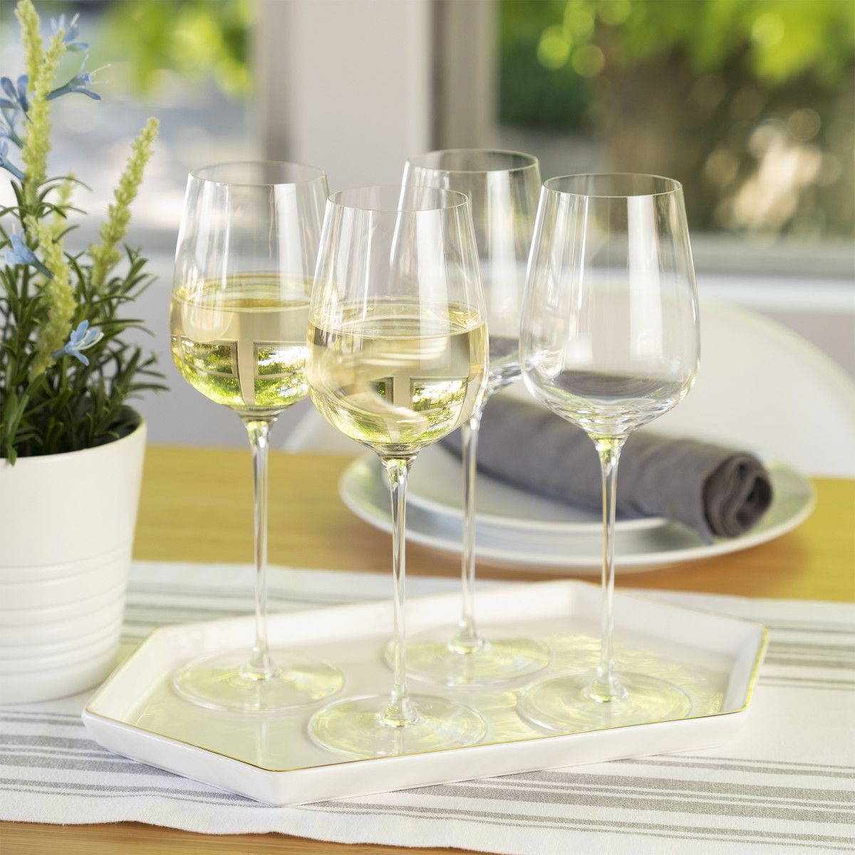 White wine glasses ARABESQUE, set of 2, 500 ml, clear, Spiegelau