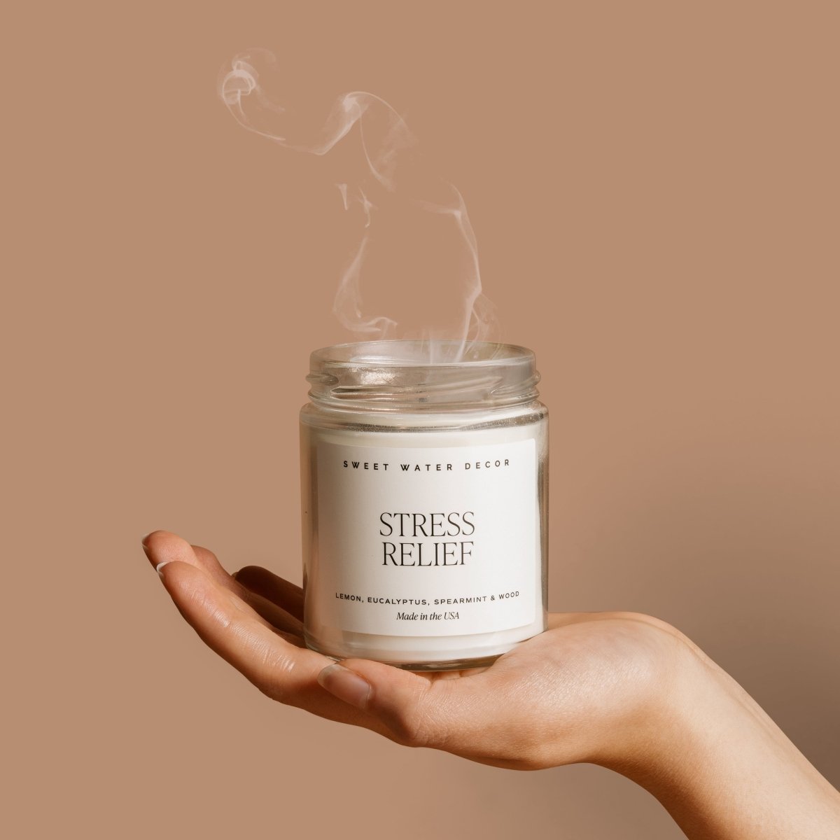 Relaxation Soy Candle  Glass Jar + Wood Lid – Yoga Smokes