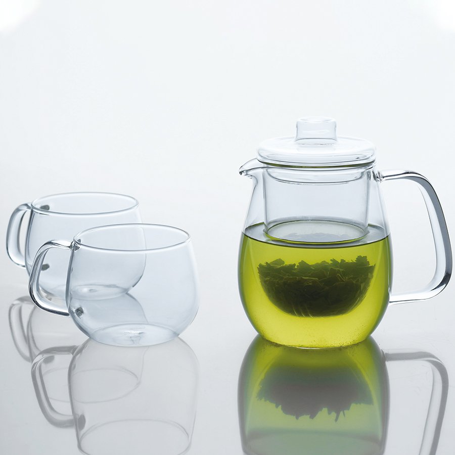 Pinky Up Annika Glass Teapot - Tea Glass Pot Infuser and Tea Kettle for  Loose Tea, 33oz Iridescent