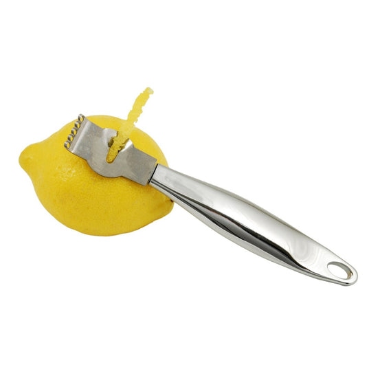 Viski Citrus Peeler, Stainless Steel Cocktail Garnish Citrus Zester,  Professional Grade Bar Tools