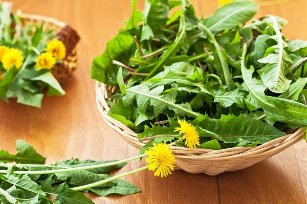 Dandelion greens salad