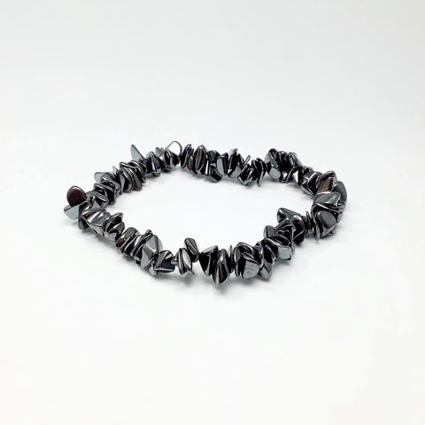 Hematite Chip Beaded Bracelet