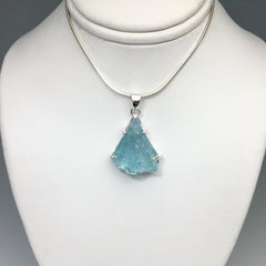 Raw Aquamarine Pendant