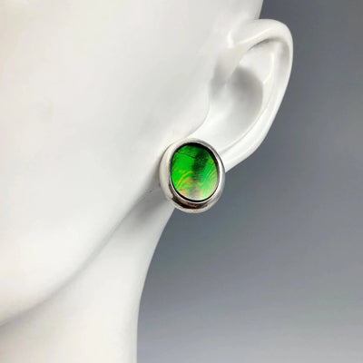 Alberta Ammolite Stud Earrings – Rocks and Gems Canada