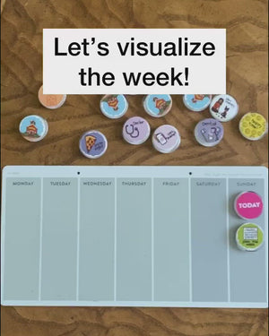 Visual Calendar Kit for Foster Kids - Mighty + Bright