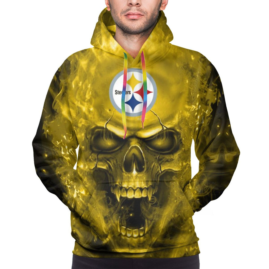 steelers skull hoodie