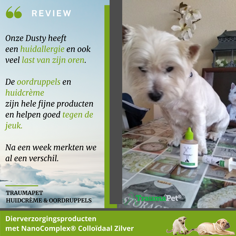 TraumaPet Review - Oordruppels en huidcreme