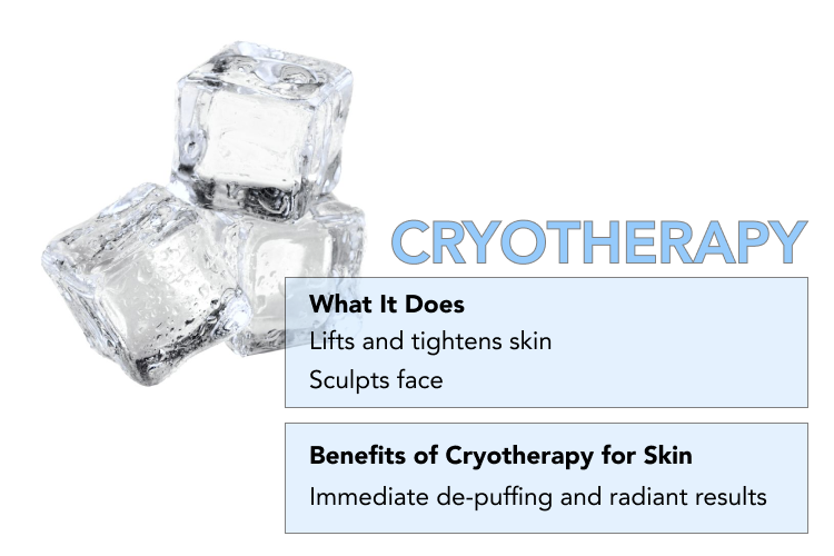 cryotherapy skin icing frozen facial