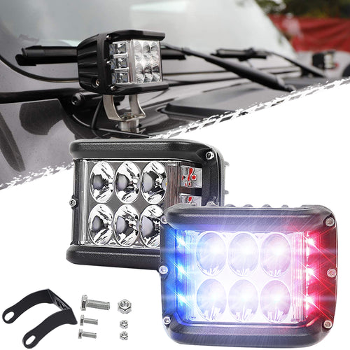side shooter led lights| LED light Bar | 4 inch Off Road Dual