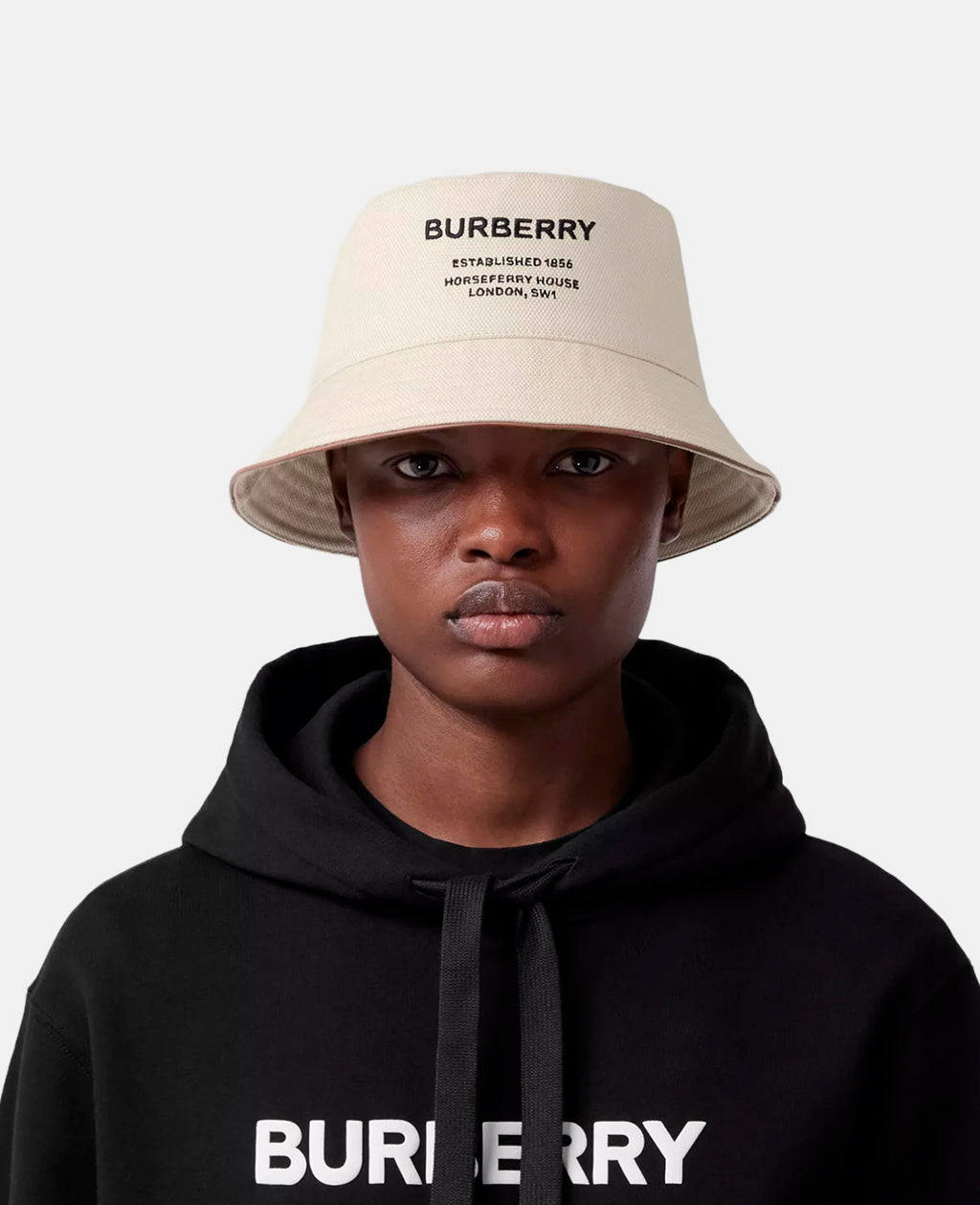 BURBERRY - Horseferry Motif Cotton Bucket Hat - Women - Beige – LABELL-D