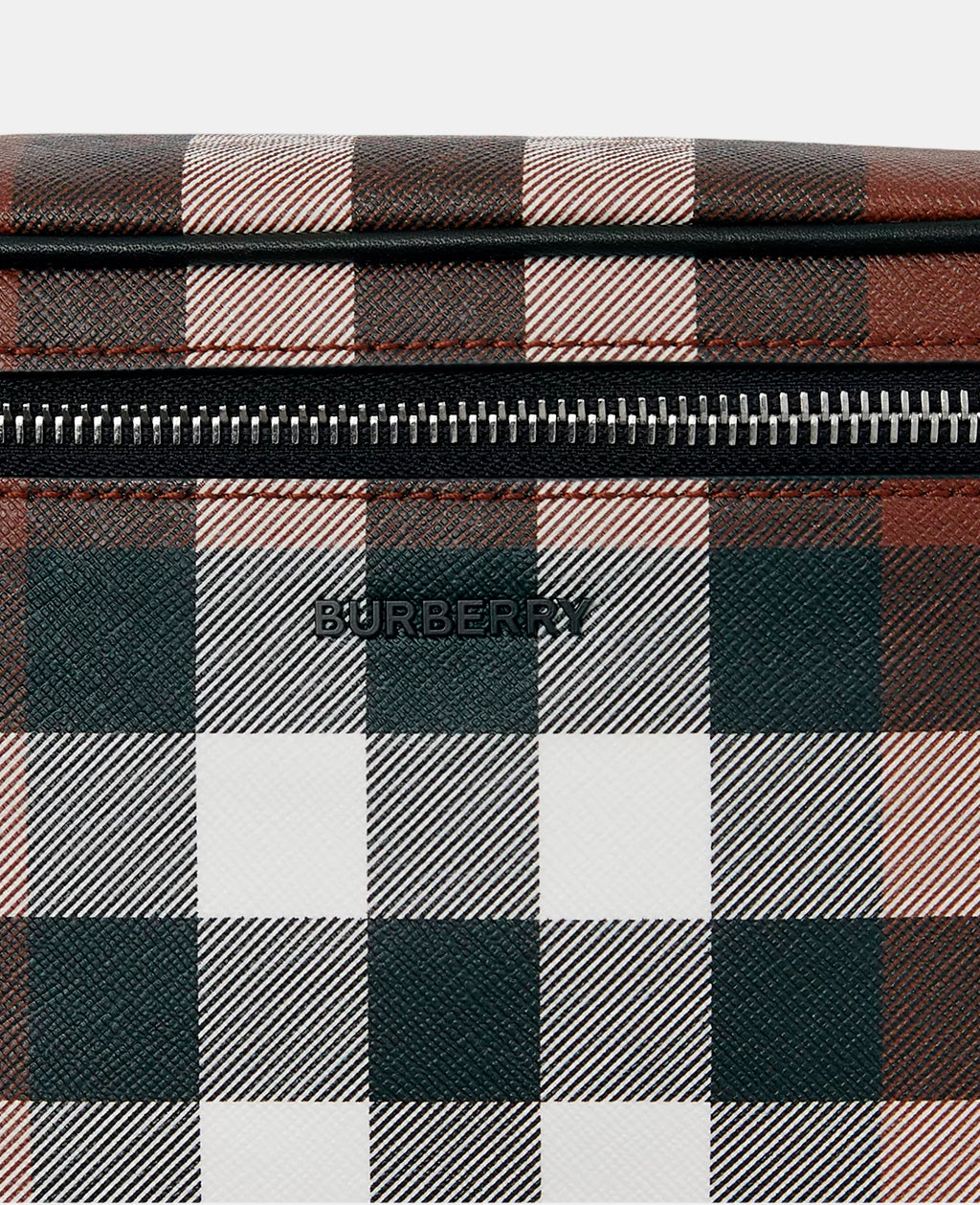 BURBERRY - Check and Leather Bum Bag - Men - Dark-Birch-Brown – LABELL-D