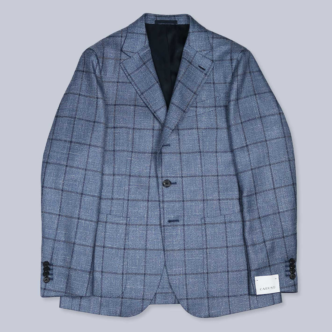 PuroEGO BLUE HOUNDSTOOTH BLAZER