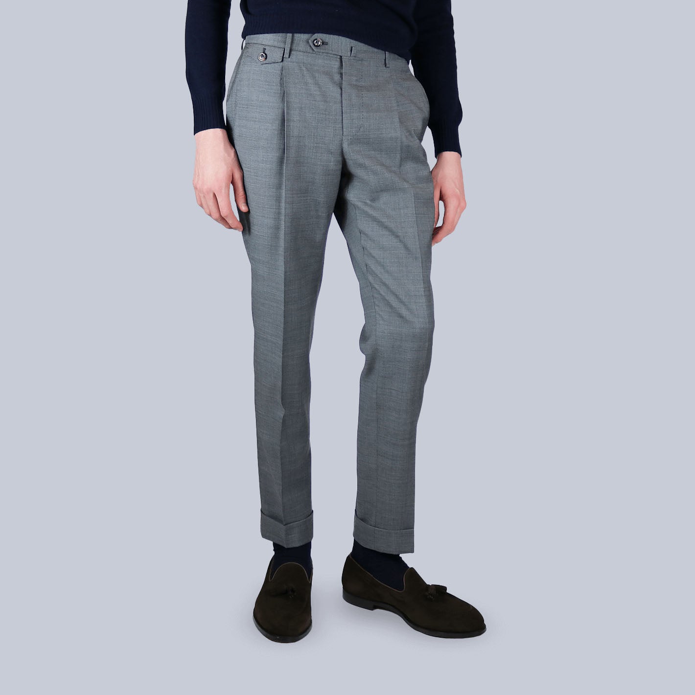 Grey Tropical Wool Trousers – Lund & Lund