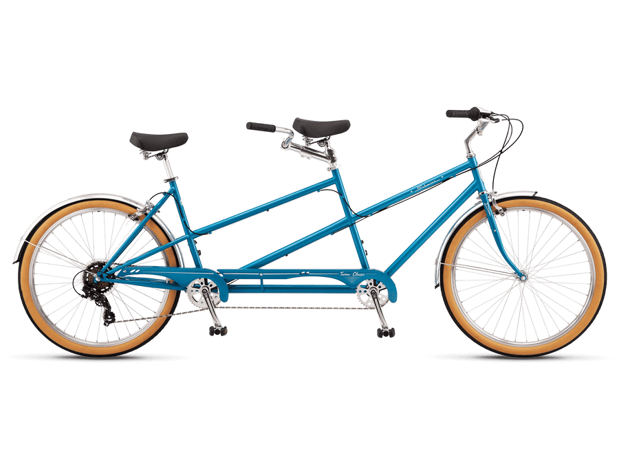 Twinn Adult Tandem Bike In Blue 26 Wheels Schwinn Schwinn Bikes