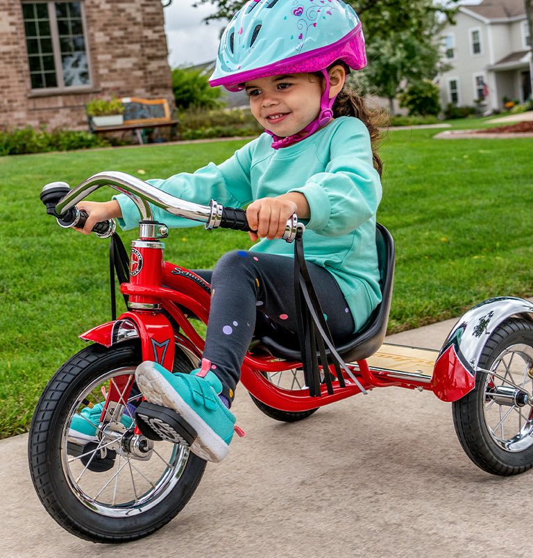 Learning To Ride The Tricycle A Toddler s First Bike Schwinn