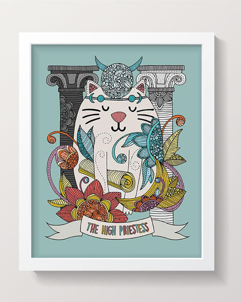 The Cat Magician, Tarot, El Mago, The Magician, Whimiscal Cat, Art, Art  Decor