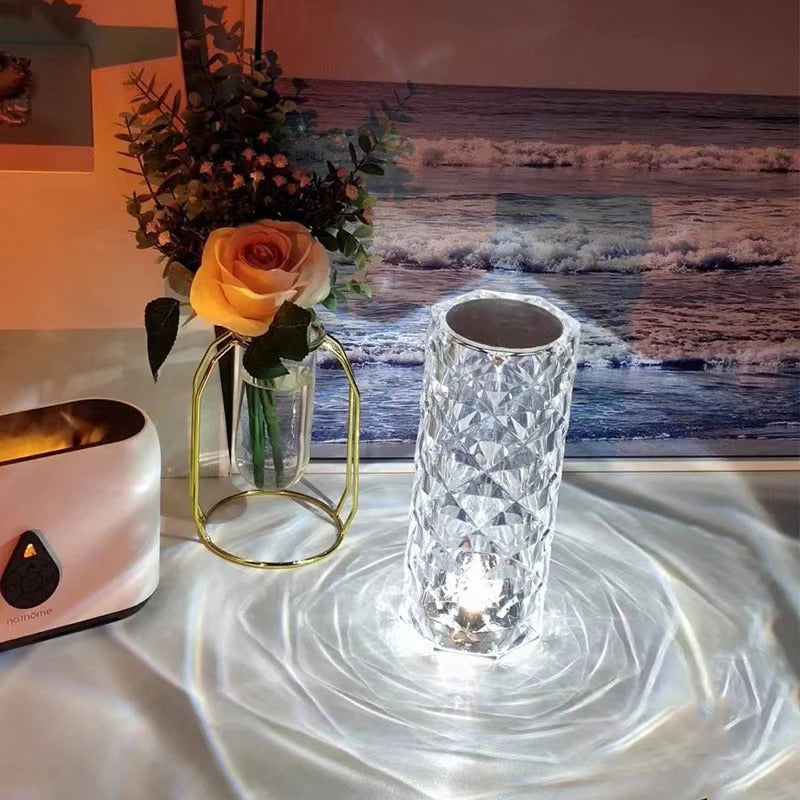 Rose Lives Love Crystal Lamp $...