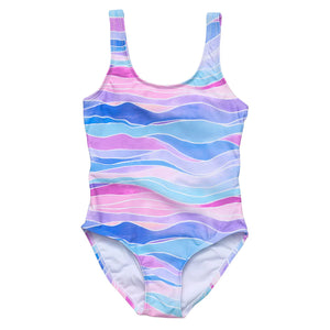 Snapper Rock-Tie Back Swimsuit (Water Hues, 2-16) - Coastal Kids Beachwear