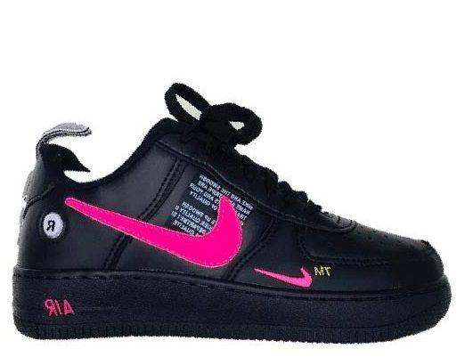 nike air force preto e rosa