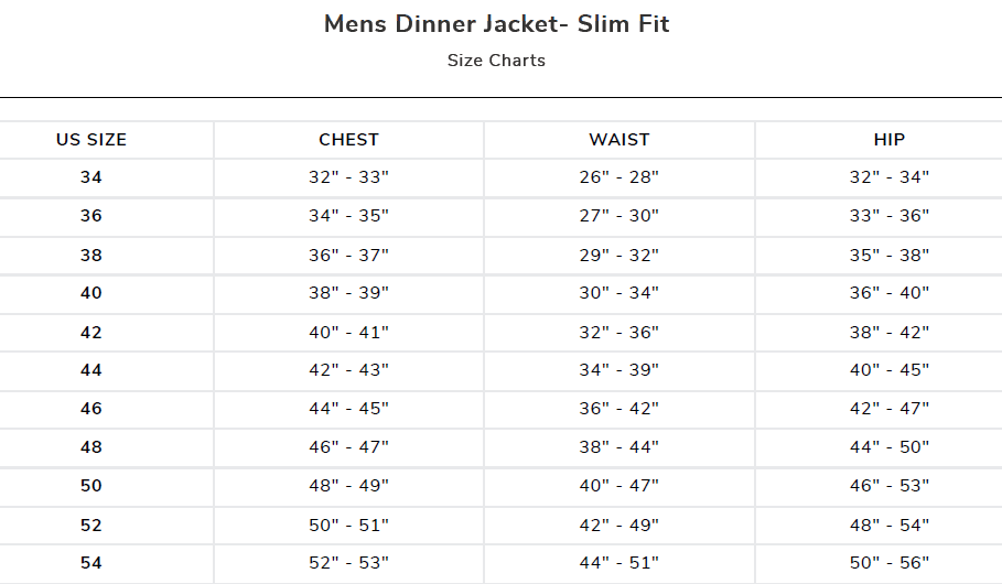 Mens Dinner Jacket - Regular Classic Fit - 