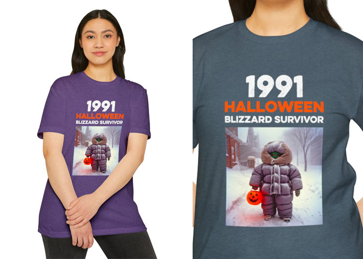 1991 Halloween Blizzard Survivor Minnesota T-shirt