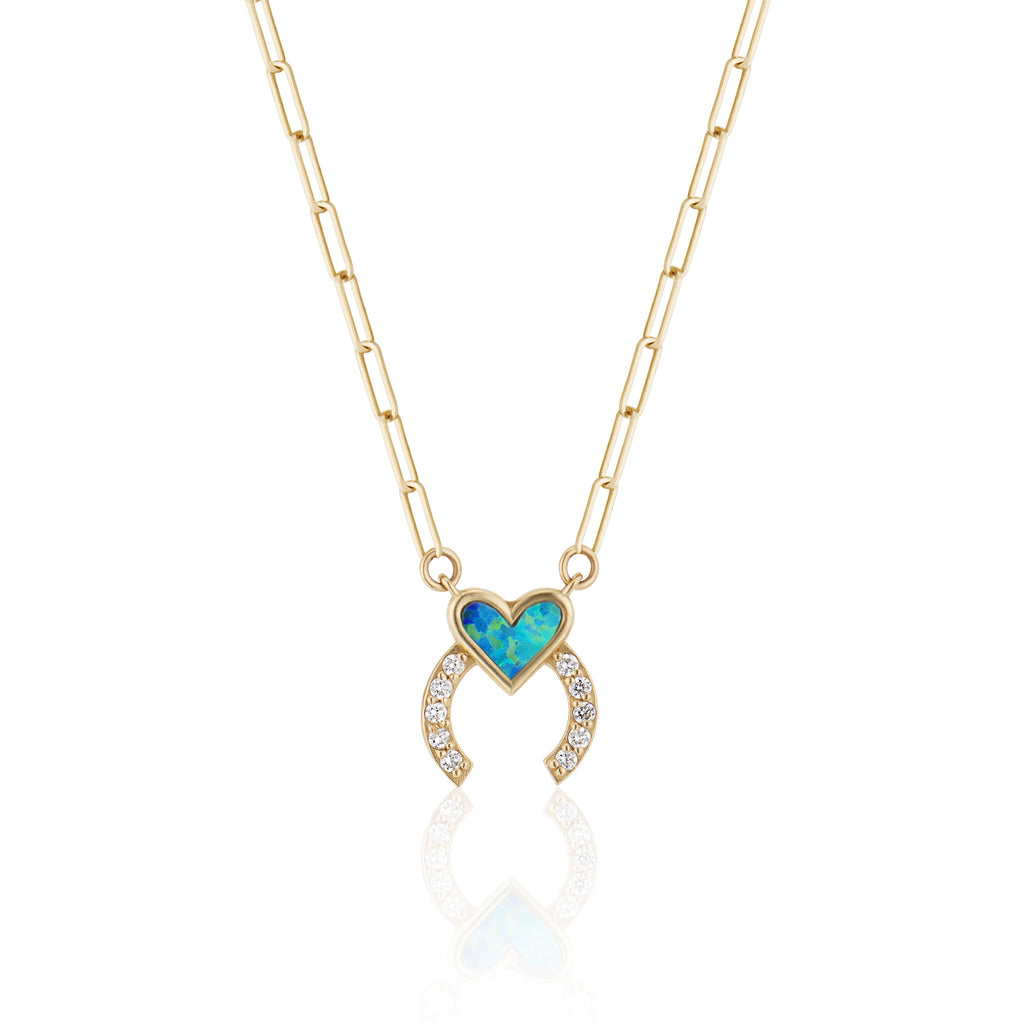 Lucky Twist Open Clover Pendant Necklace with Diamonds – Love Thy