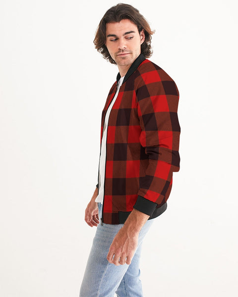 Tayrona Flannel Pattern Bomber Jacket