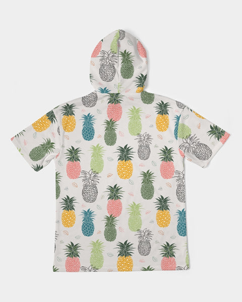 Tayrona Pineapple Men's Premium Heavyweight Short Sleeve Hoodie