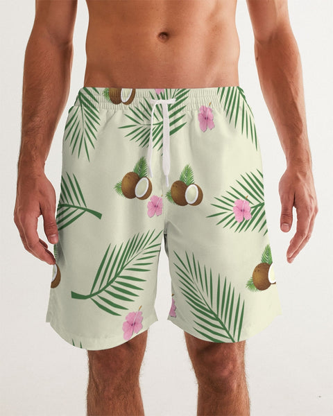 Tayrona Coconut Pattern Men's Swim Trunk Men's Swim Trunk