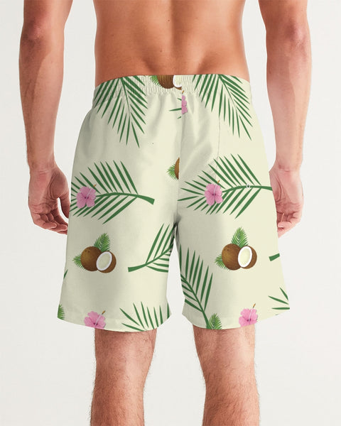 Tayrona Coconut Pattern Men's Swim Trunk Men's Swim Trunk