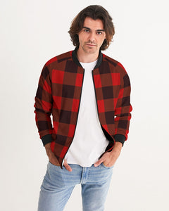 Tayrona Flannel Pattern Bomber Jacket