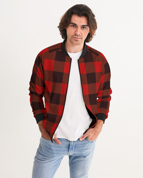 Tayrona Flannel Pattern Bomber Jacket