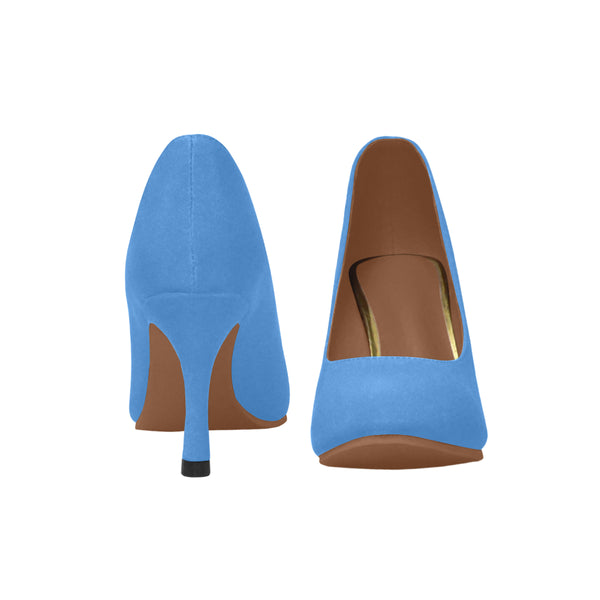 blue Women's High Heels (Model 048)