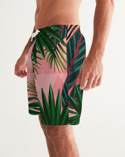 Tayrona Men's Tropical Pattern Swim Trunk