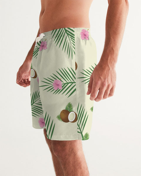 Tayrona Coconut Pattern Men's Swim Trunk Men's Swim Trunk