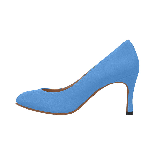 blue Women's High Heels (Model 048)