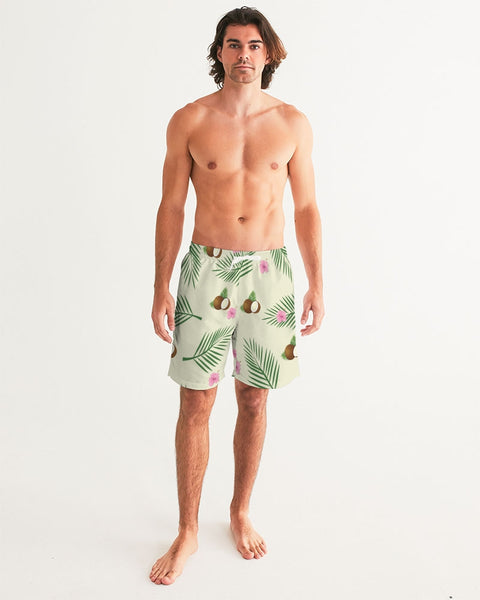 Tayrona Coconut Pattern Men's Swim Trunk Men's Swim Trunk